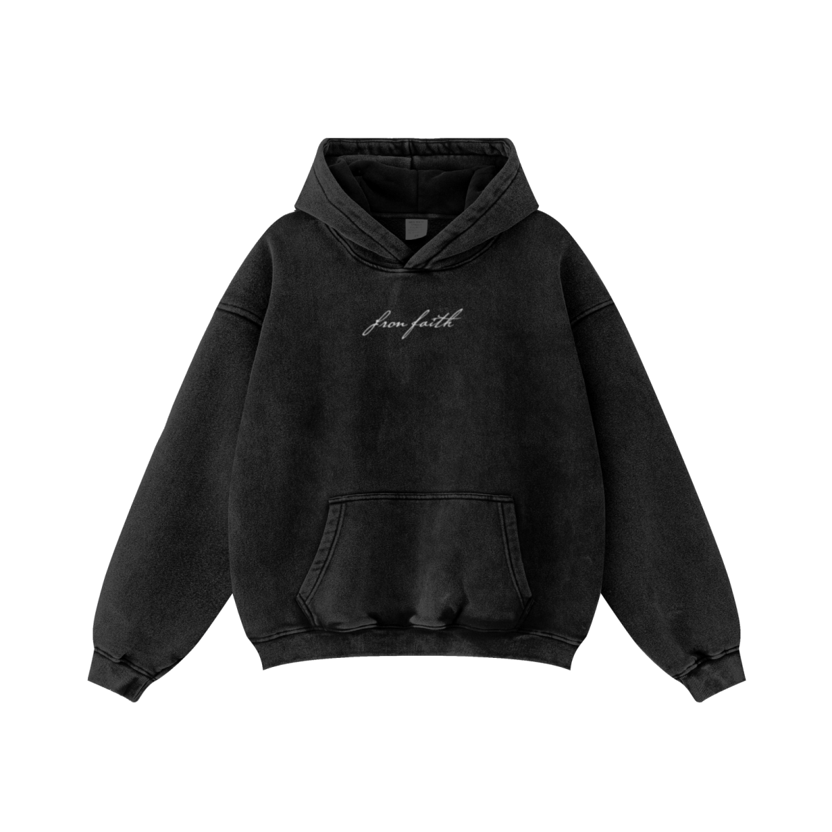 360GSM Unisex Fried-Color Snow-Washed Hoodie Snow Wash