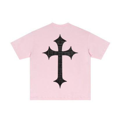 180GSM Women's Low-Shrink Skin-Friendly Lightweight T-shirt  Light pink